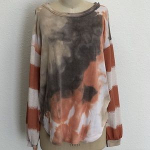 POL Orange-y Tan Cream Top XL Long Sleeve Gently used 1X (42)